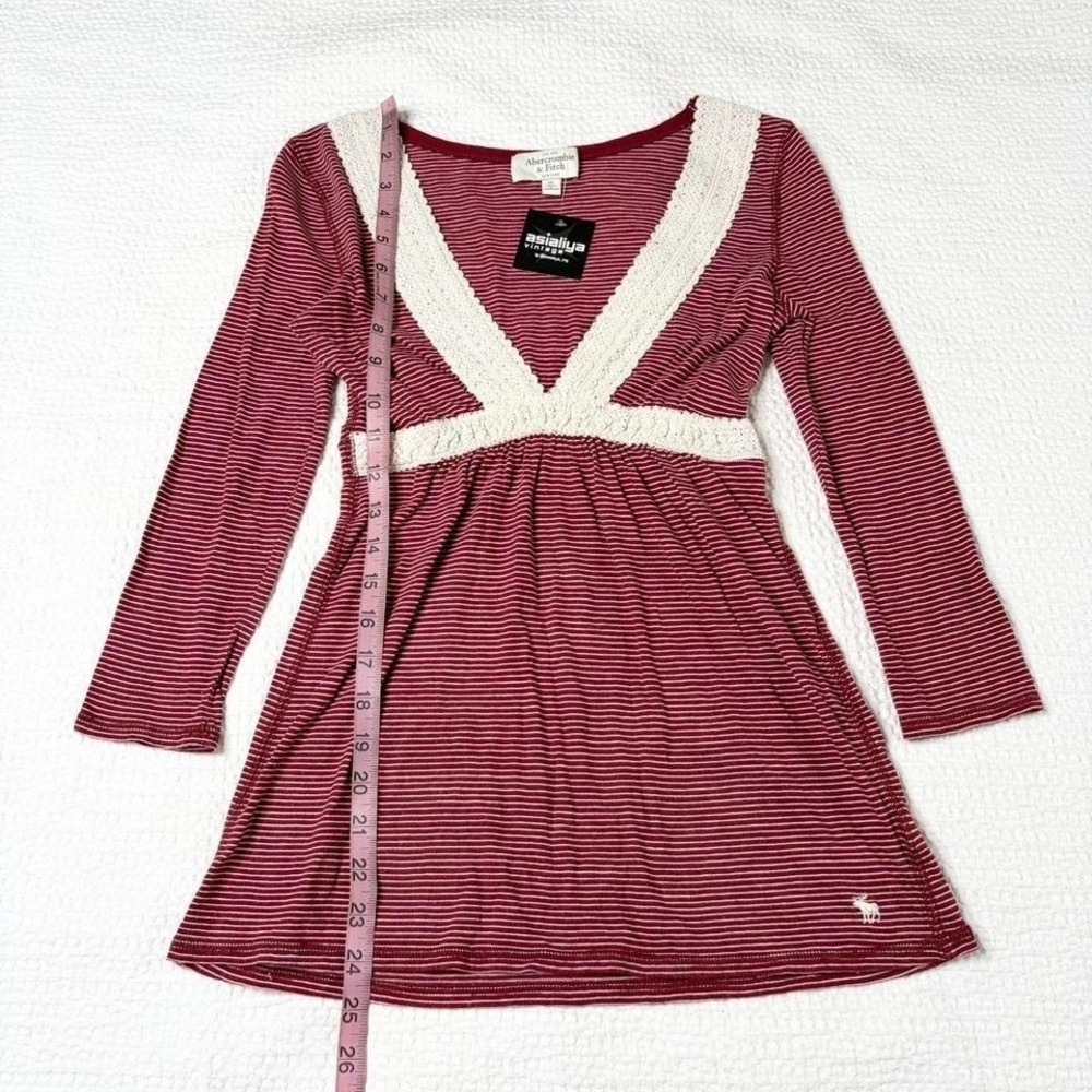 Abercrombie & Fitch RARE stripe babydoll top - Picture 7 of 7